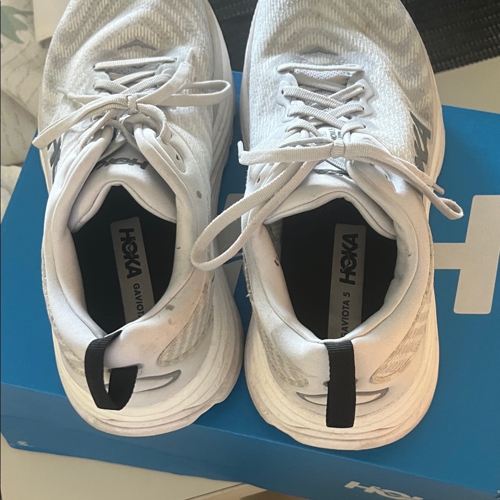 Hoka White and Gray Men's Sneakers - Picture 3 of 5